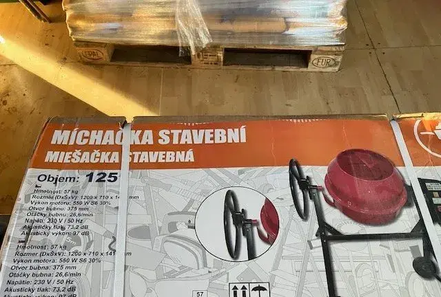 nová míchačka 125L