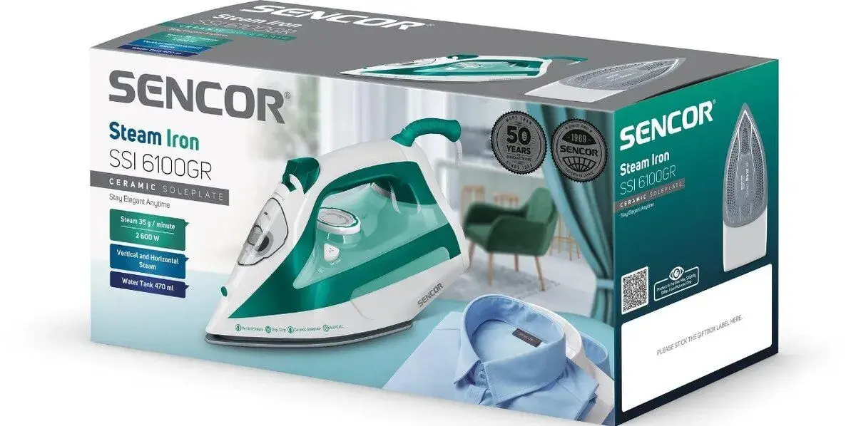 Napařovací žehlička SENCOR SSI 6100GR