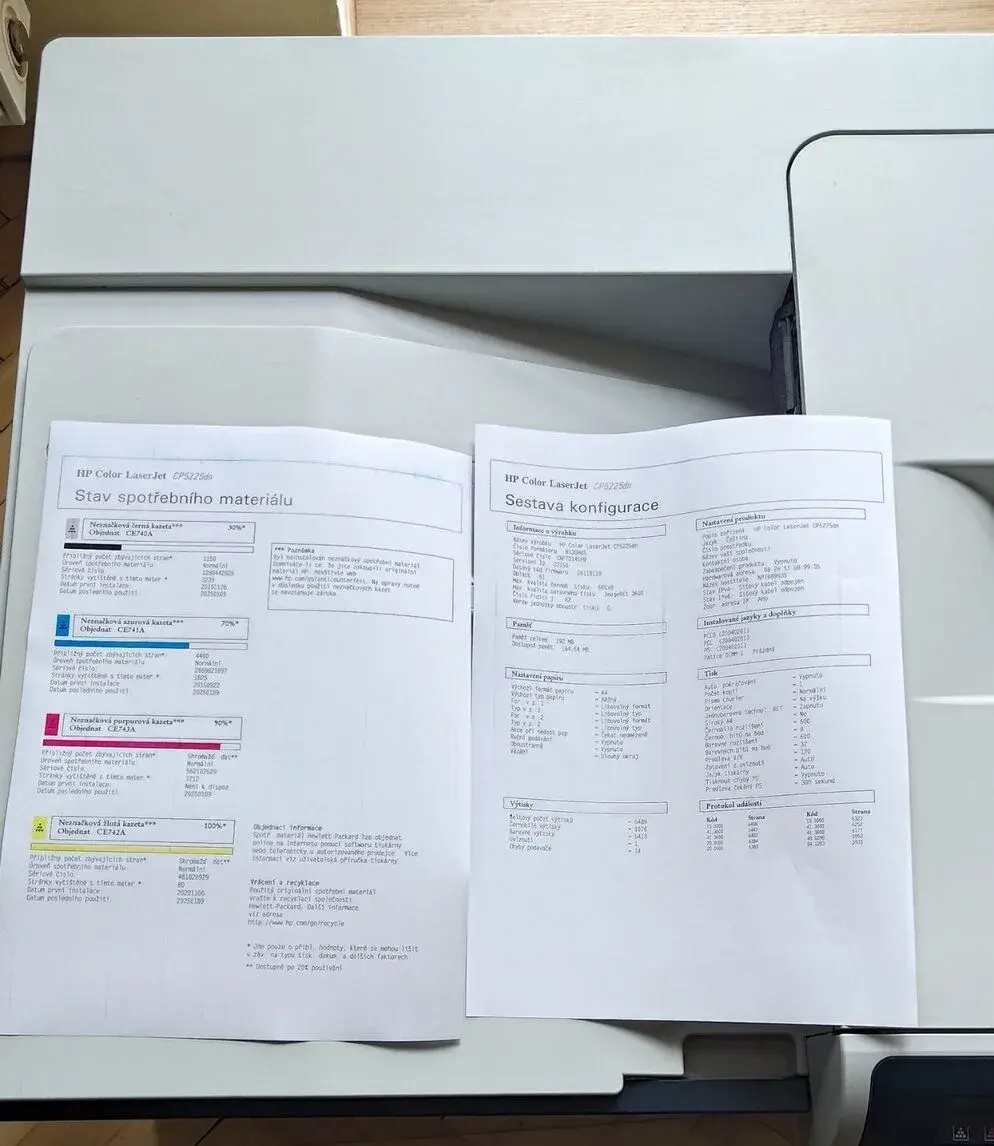 A3 Tiskárna HP Color LaserJet CP5225dn