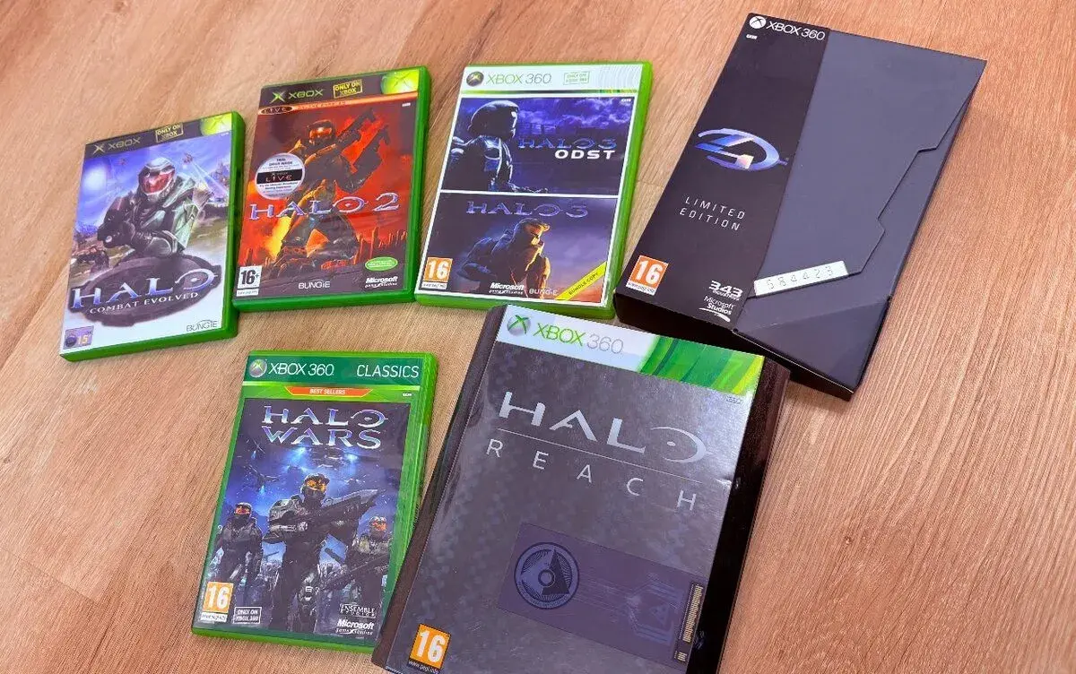 XBOX kolekce HALO her 1, 2, 3, 4, ODST, WARS, REACH