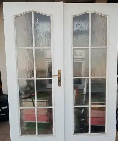 Dvoukřídlé vnitřní dveře prosklené 150cm