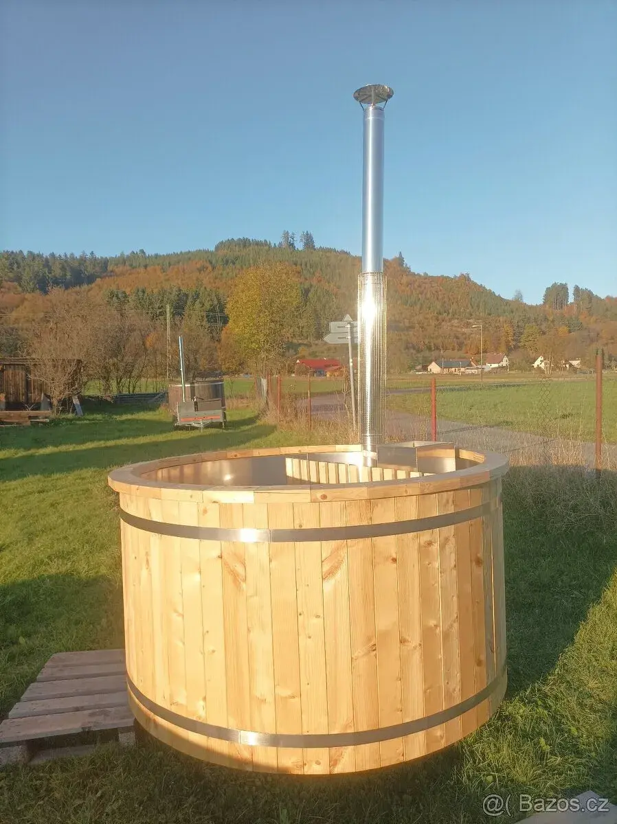 Koupací sud Marivox, koupací káď, HOT TUB, s nerez vložkou