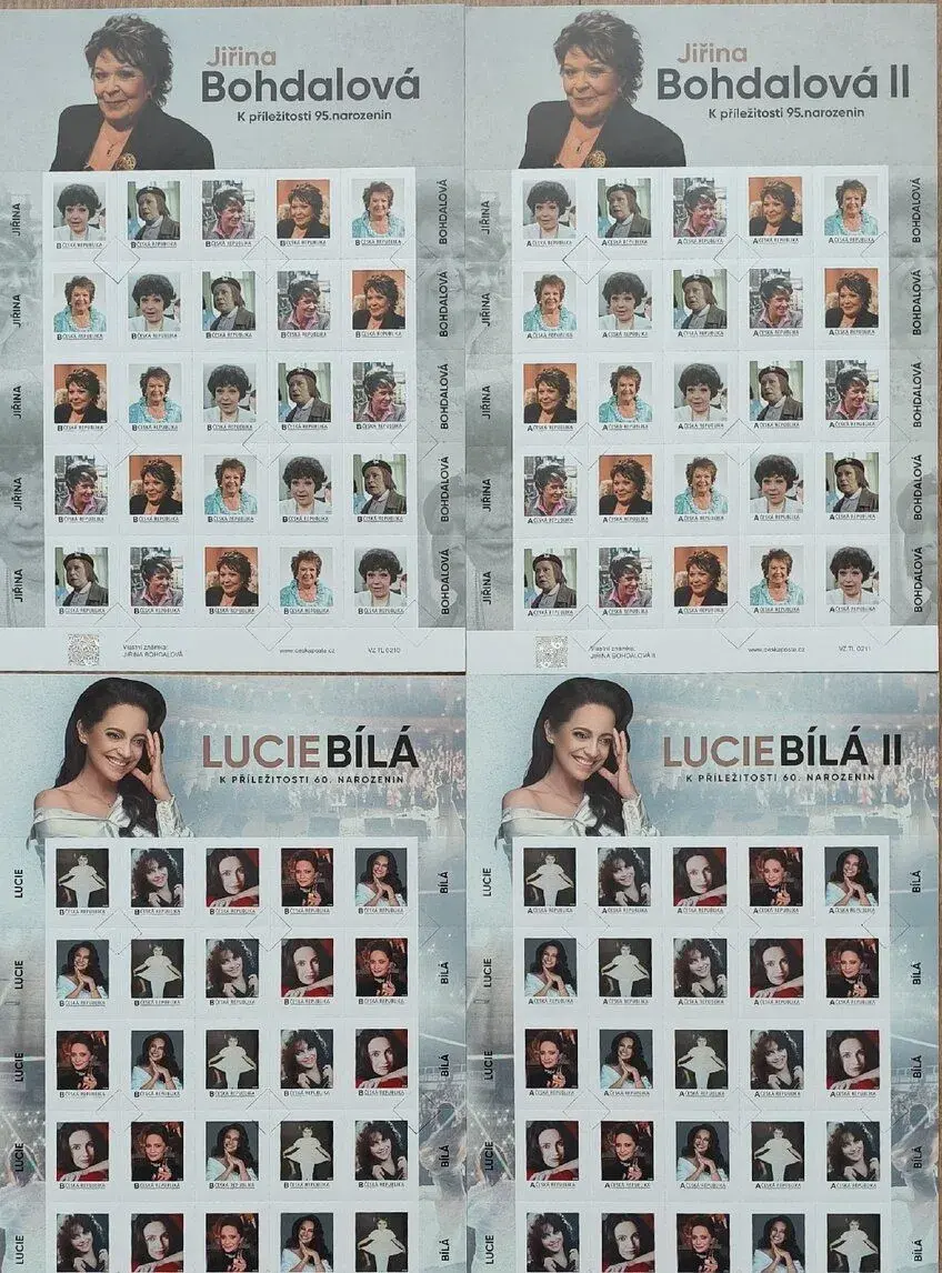 Lucie Bílá 60/Jiřina Bohdalová 95 ~série B/A~ SPECIMEN