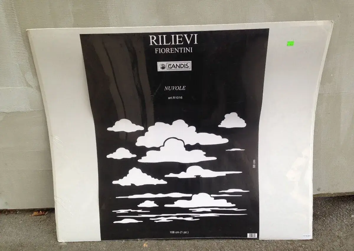 Nový přetíratelný samolepící reliéf CANDIS Nuvole R1016