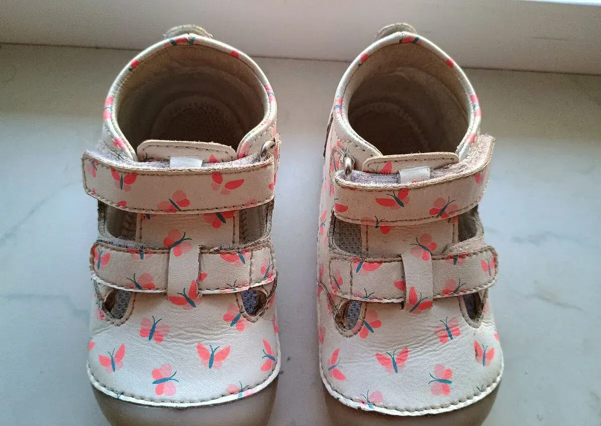 Barefoot dětské sandálky Lurchi - Flotty Nappa White vel. 22