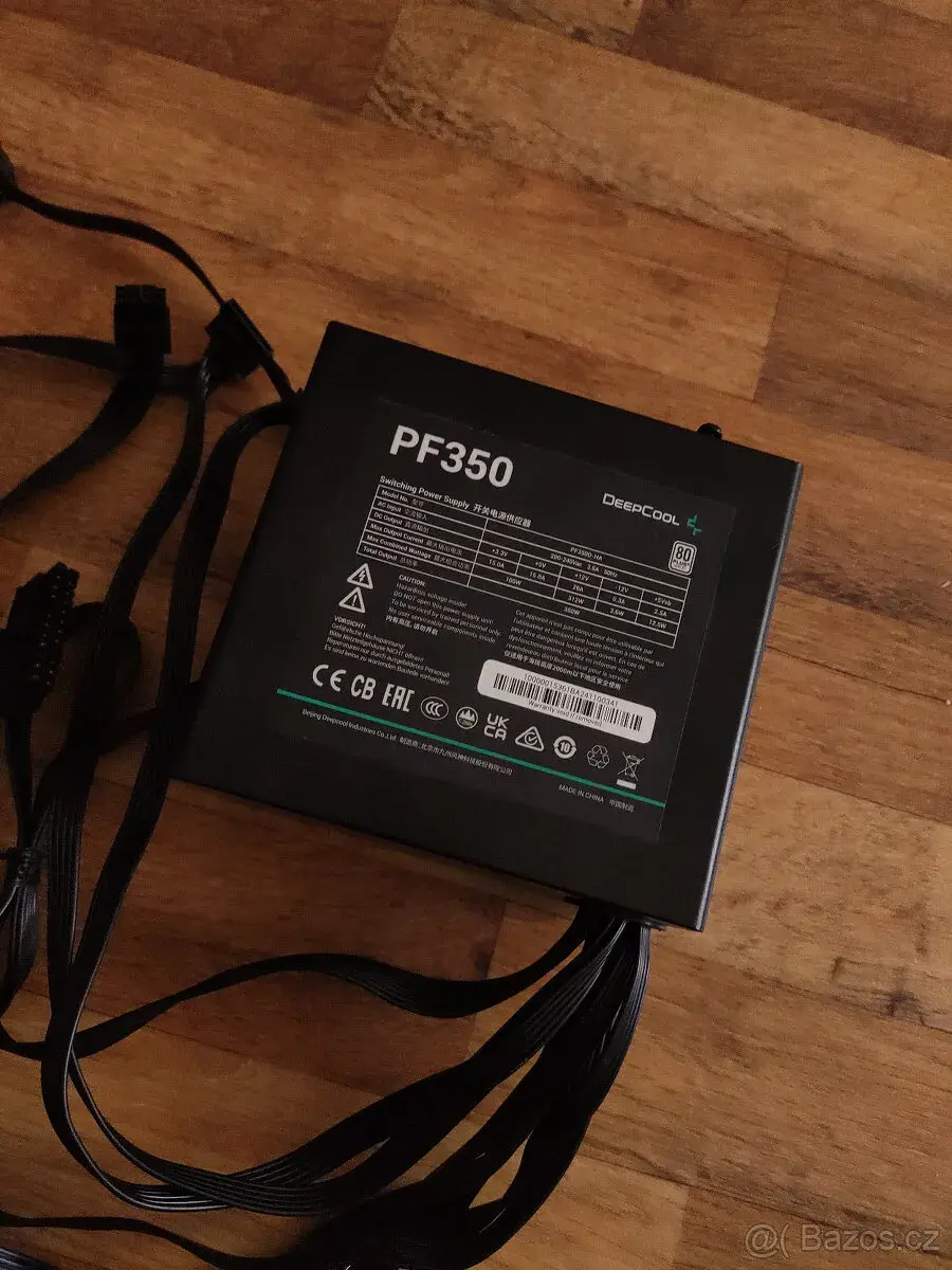 Zdroj DeepCool PF350 350W (80 plus, ATX) - Jako nový