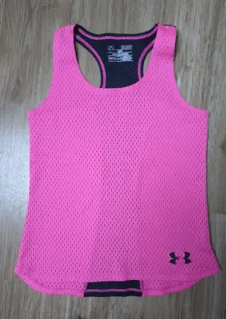 Růžové sportovní tílko od značky Under Armour