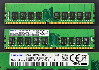 Samsung 16GB DDR4 2400MHz ECC UDIMM.