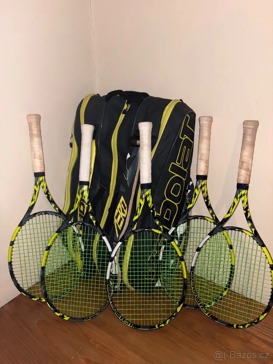 Tenisové rakety Babolat Pure Aero 98 305g 16/20 – 5 ks + bag