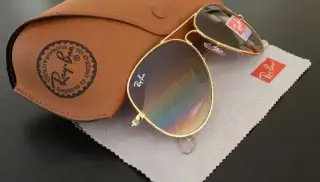 Ray Ban Aviator 3025 Zlaté obroučky / Hnědá gradálová skla