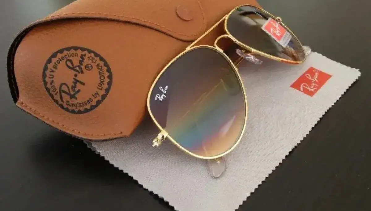 Ray Ban Aviator 3025 Zlaté obroučky / Hnědá gradálová skla