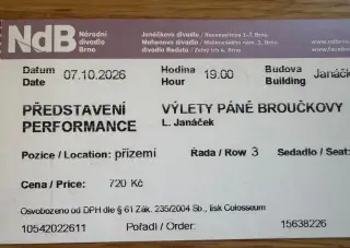 Opera - Janáčkovo divadlo, Brno, Výlety páně Broučkovy
