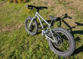 Earlyrider 16, řemen, kotoučové brzdy