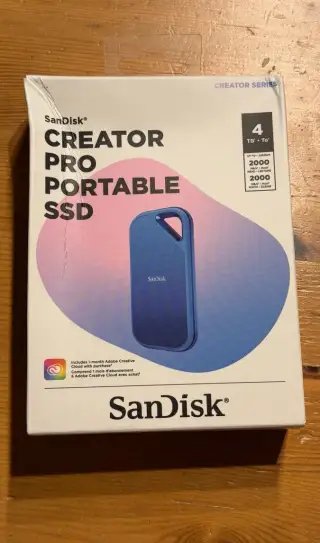 Sandisk Creator Pro SSD 4TB 2000MBps USB-C 3.2 Gen2 DPH