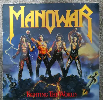 Manowar – Fighting The World (LP, 1987) – 1st Press