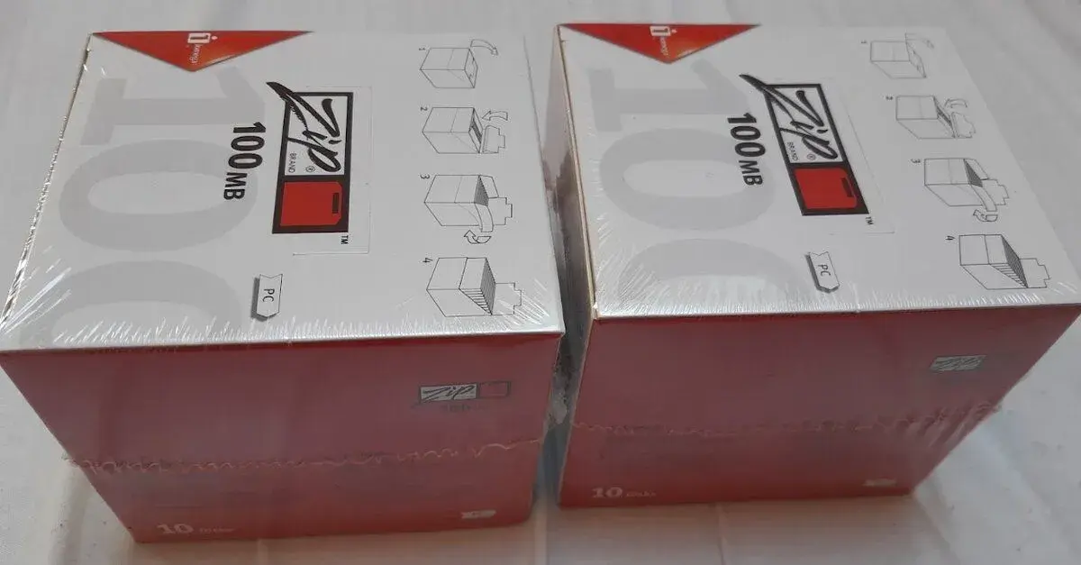nerozbalené balení 10 kusů disket Iomega ZIP 100 MB