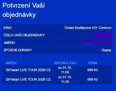 SirYakari LIVE TOUR 2026 CZ