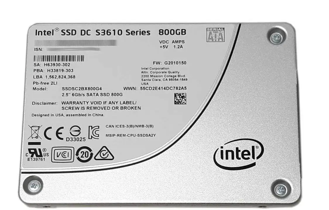 SSD disk intel 800GB 7mm 6Gbps MLC