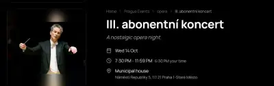 2 lístky na III. Abonentní koncert ČNSO
