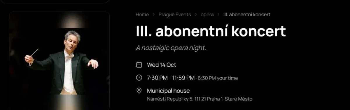 2 lístky na III. Abonentní koncert ČNSO