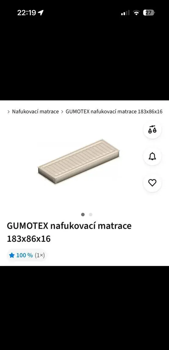 Gumotex nafukovací matrace