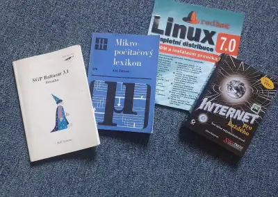 sada 4 knížek pro počítač- Internet pro každého + Linux 7+ S