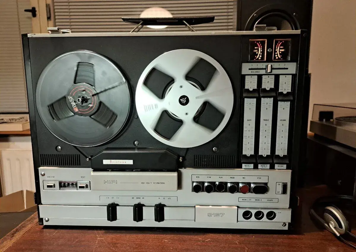 HiFi kotoučový magnetofon Aristona-Philips 9197, super stav