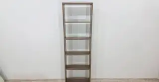 Hnědá knihovna New 160 cm