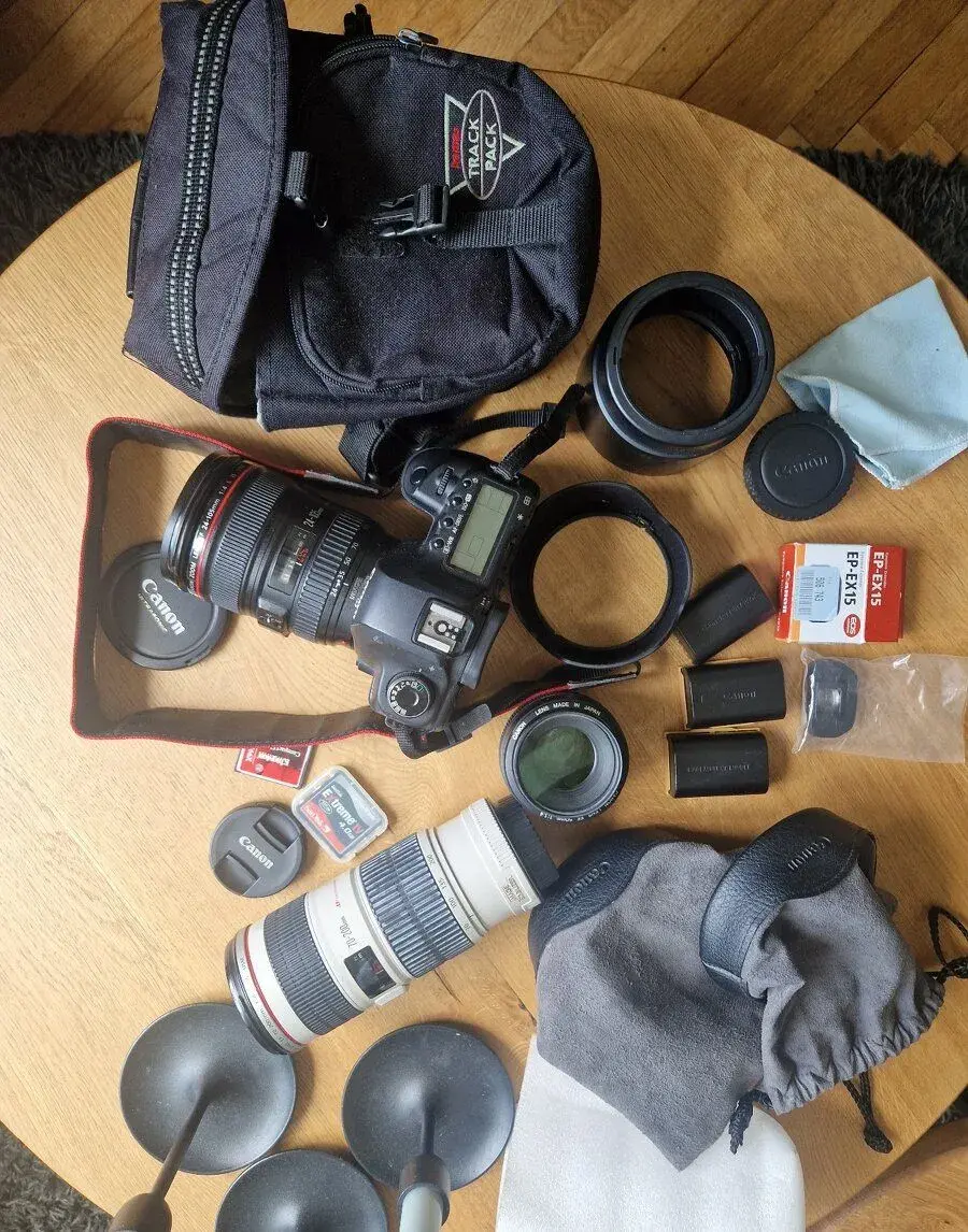 Canon EOS 5D Mark II, 3x objektiv, komplet příslušenství
