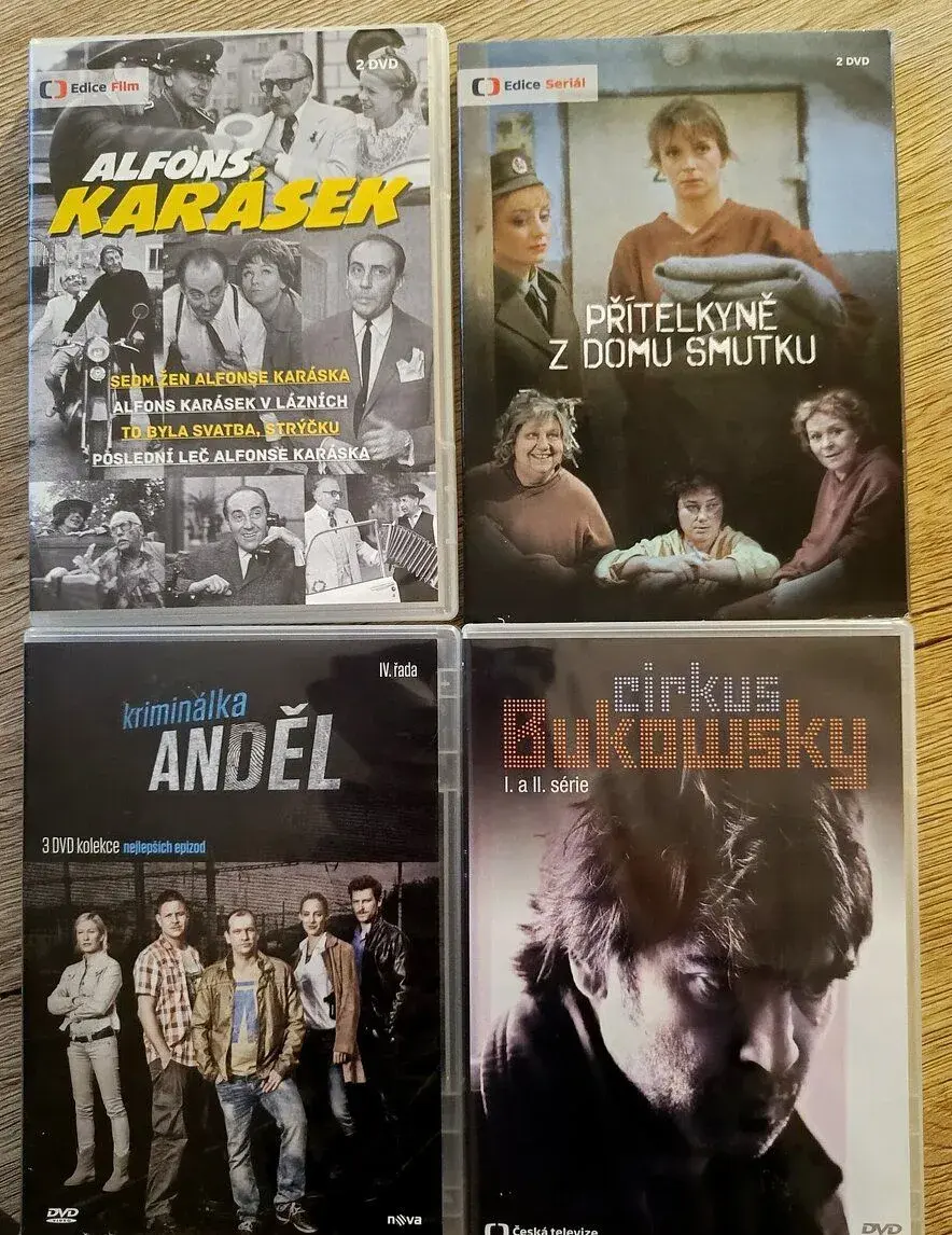 České seriály na DVD: CIRKUS BUKOWSKY, KRIMINÁLKA.