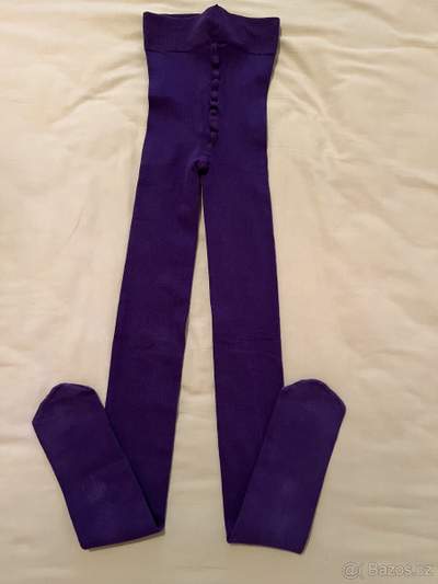 Fialové punčocháče zn. H&M vel. 146/152