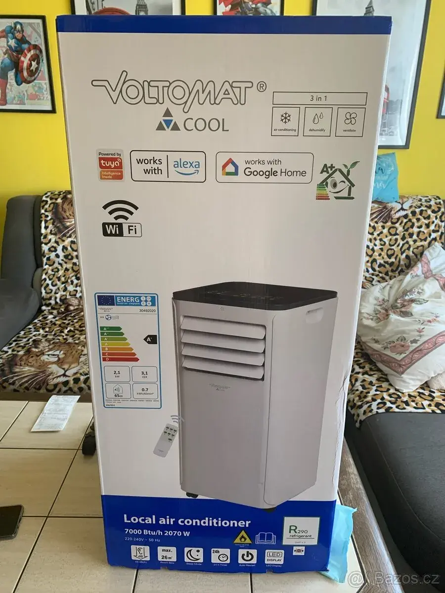 Mobilní klimatizace WI-FÍ Nová pouze vyzkoušena
