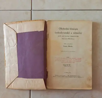 Obchodní těsnopis československý a německý z r. 1928