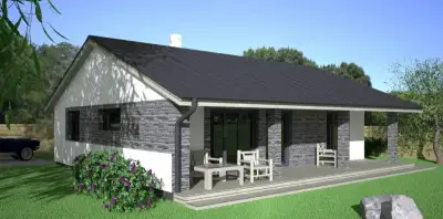 Zděný RD ZIRKON SUPER s TČ, 80 m2+ terasa 27 m2