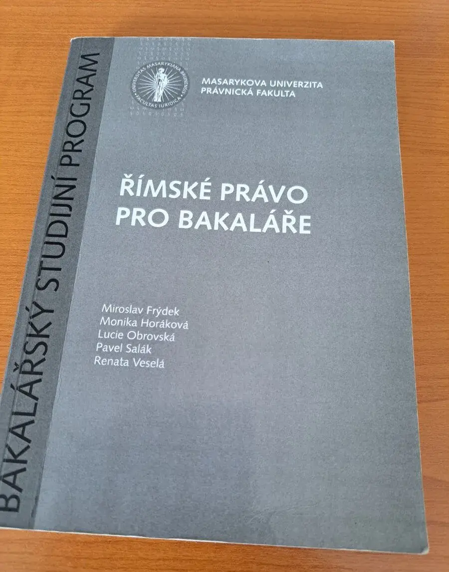 Římské právo pro bakaláře