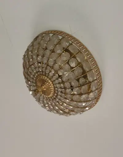 křištálová lampa na strop a stěnu, ověskový lustr,