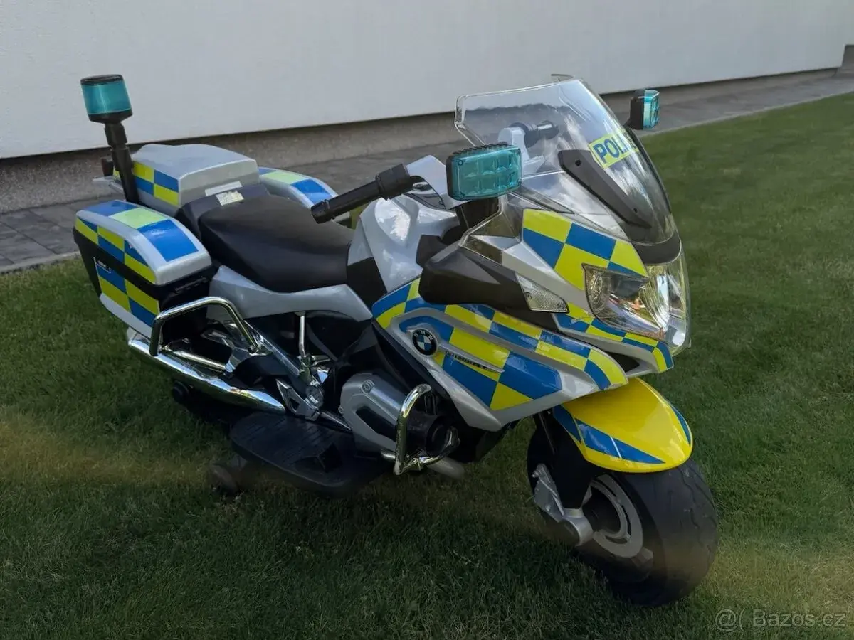 Dětská elektrická motorka BMW R1200 RT Police - licencovaná