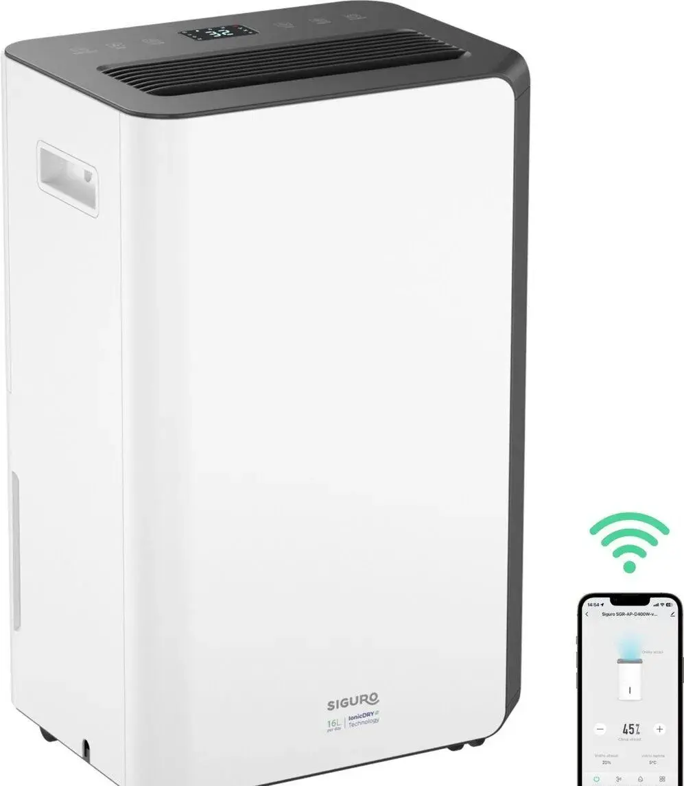 Odvlhčovač Siguro Archelon G400W 16l WiFi, záruka