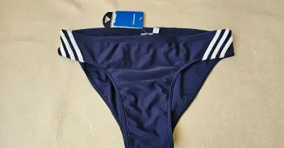 ADIDAS 3. STRIPES slipové plavky modré vel. XL (56-58) NOVÉ