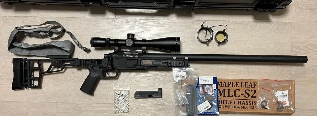 Airsoftová manuální odstřelovací puška VSR-10 custom build
