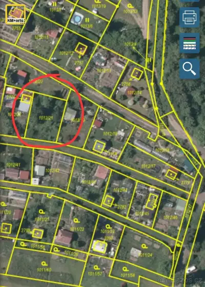 Prodej zahrady v osobním vlastnictví v Mariánských Lázních