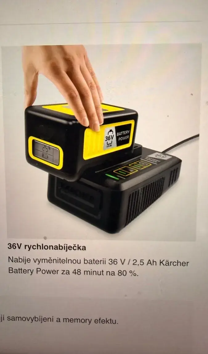 Kärcher baterie a rychlonabiječka