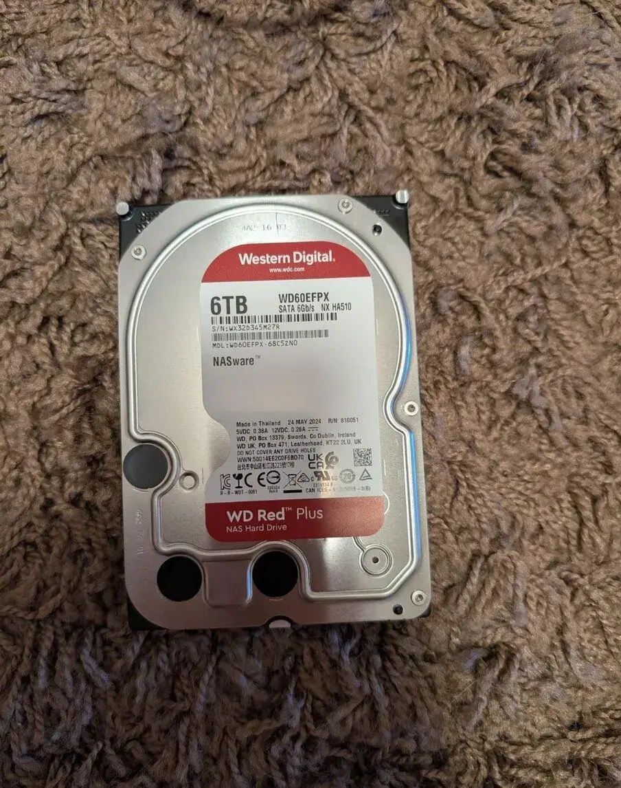 WD Red Plus 6TB | nové | běh pod 1h | zapnutí pod 10x