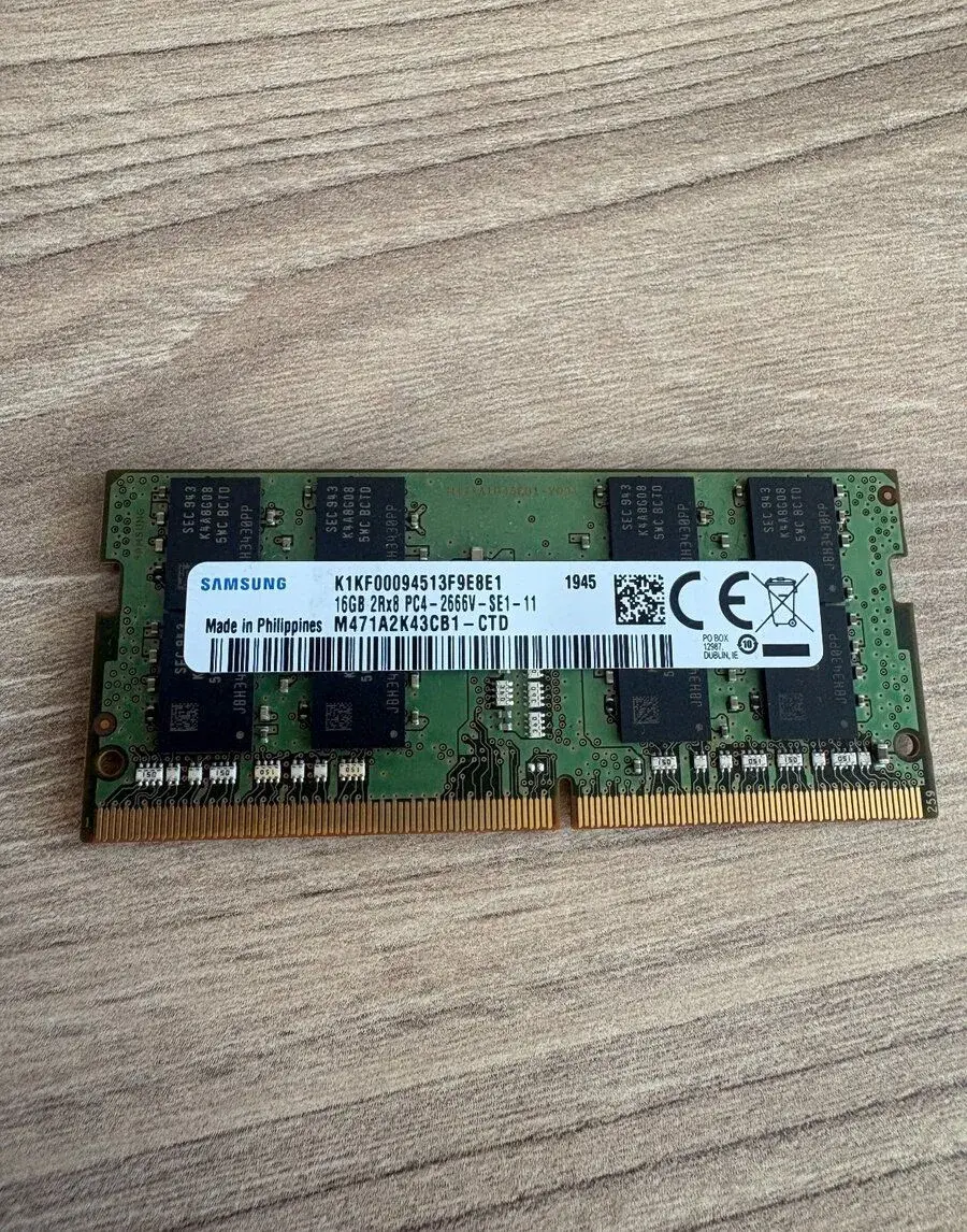 Samsung 16GB SODIMM DDR4 2Rx8 2666