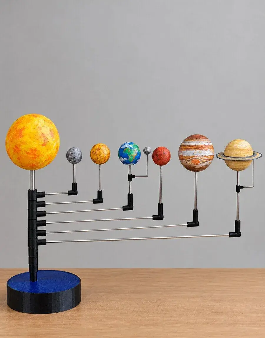 Velký model sluneční soustavy k namalování, 70cm
