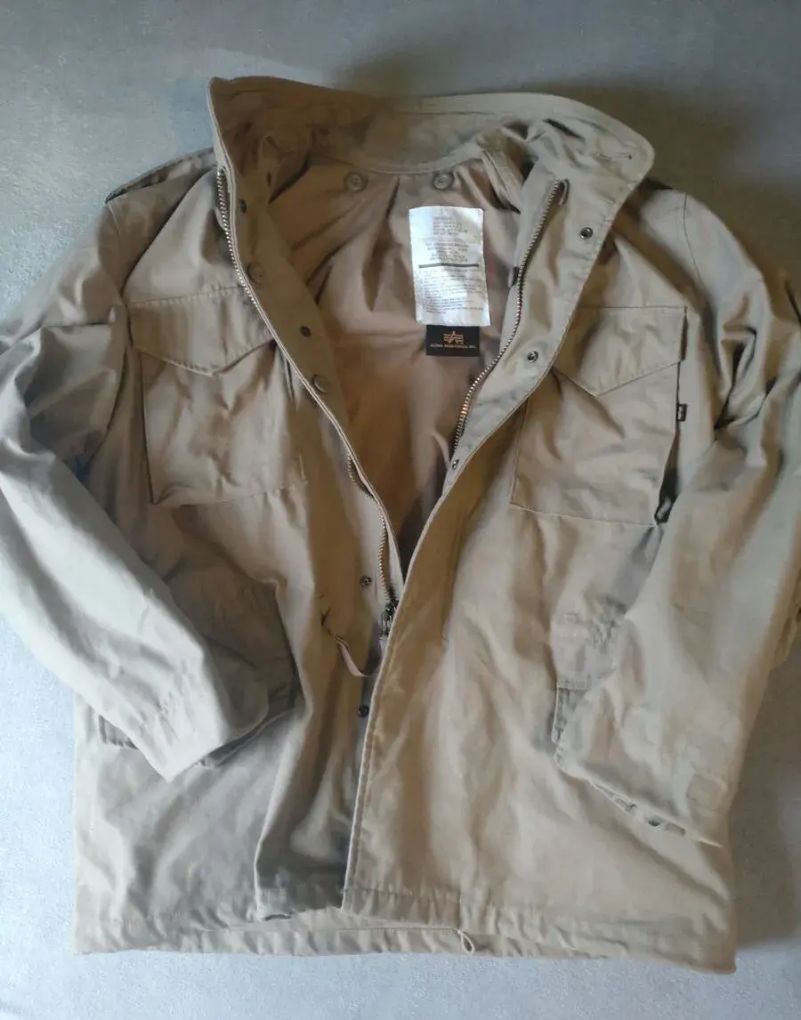BUNDA PARKA M65 ALPHA INDUSTRIES KHAKI L/R