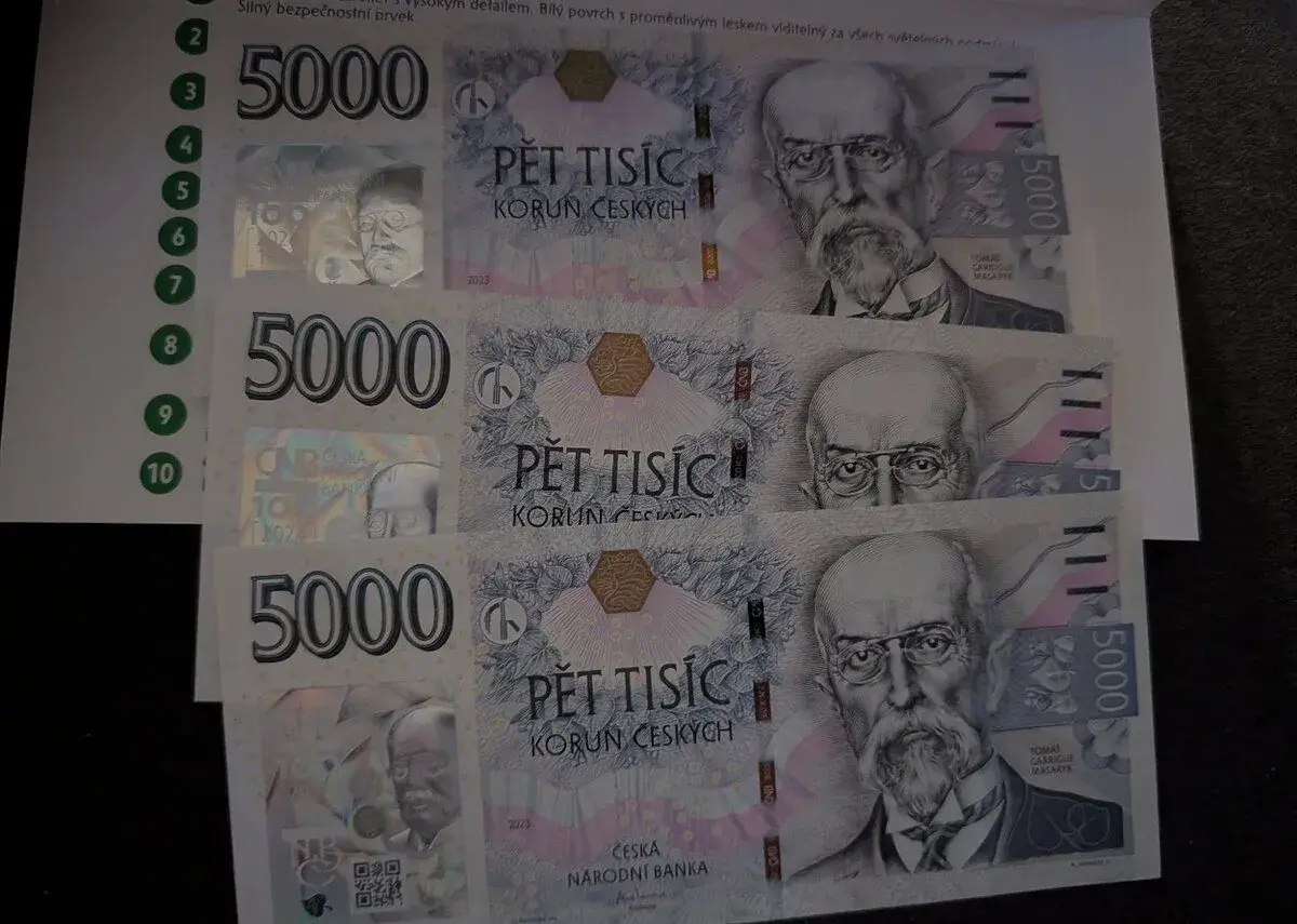 5000 Kč výroční bankovka 100 let