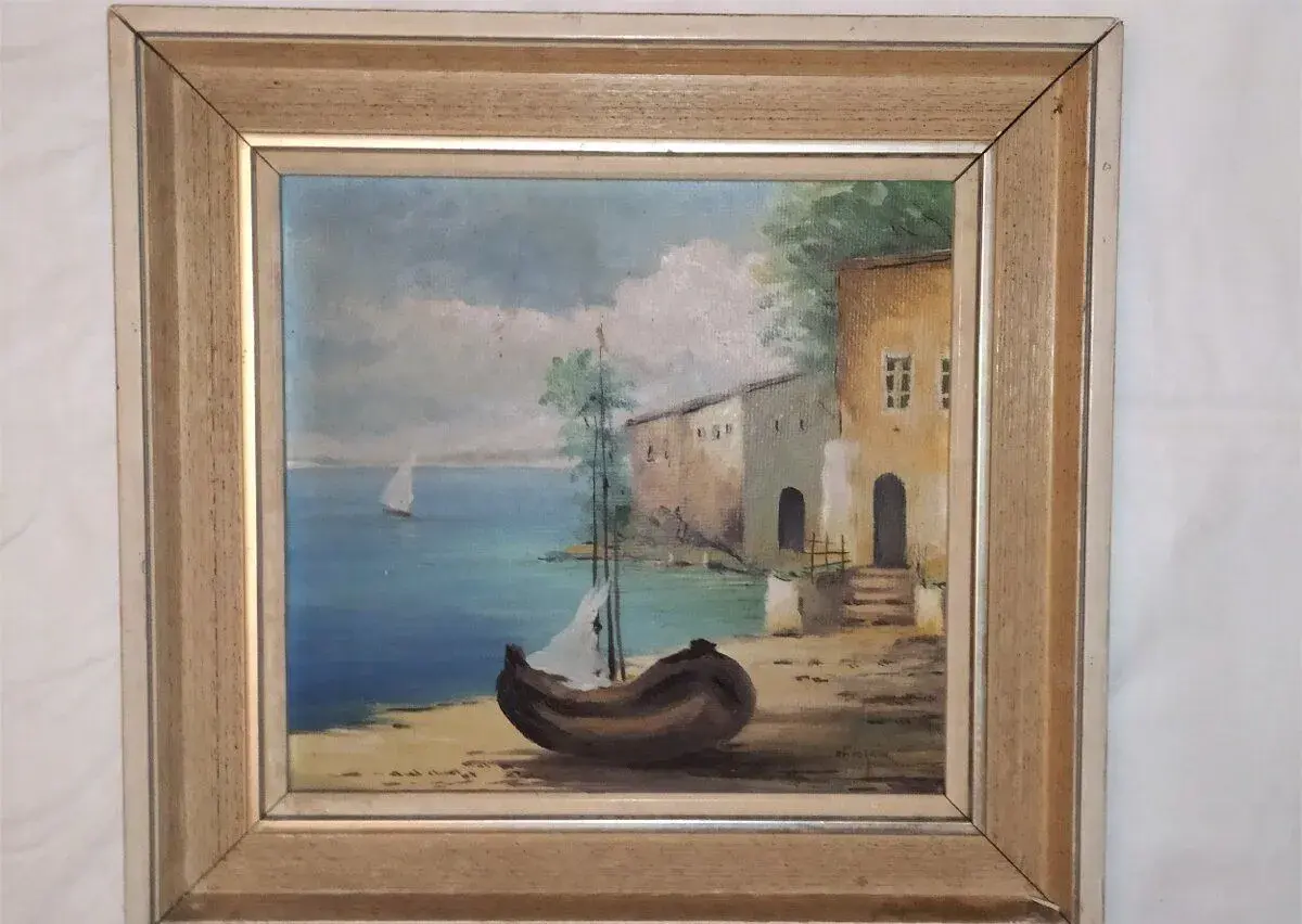 Obraz 38 x 36 olejomalba / na kartonu