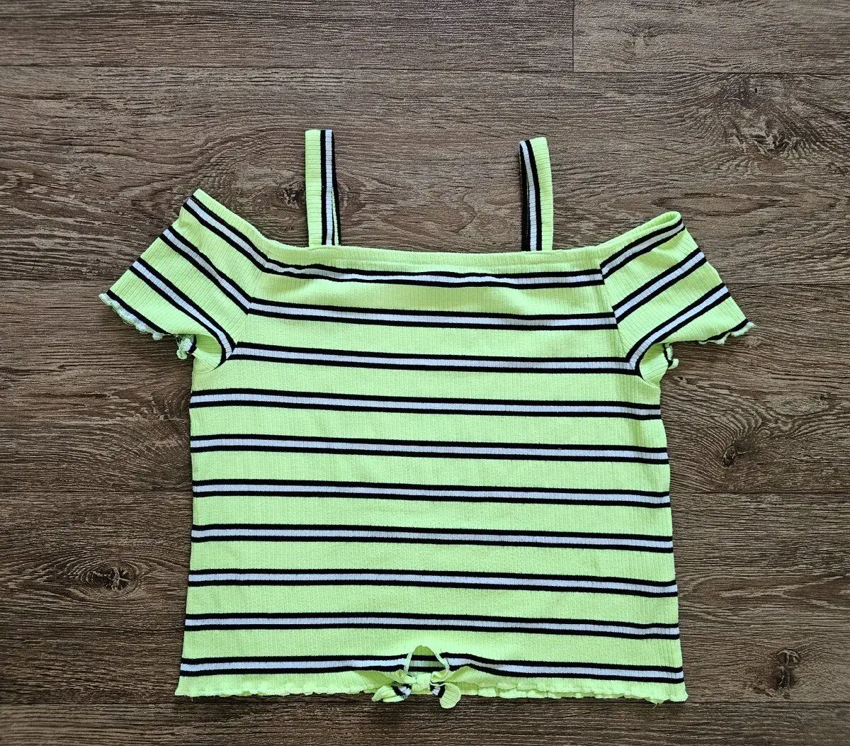 Dívčí cropp neonové triko C&A vel. 146/152