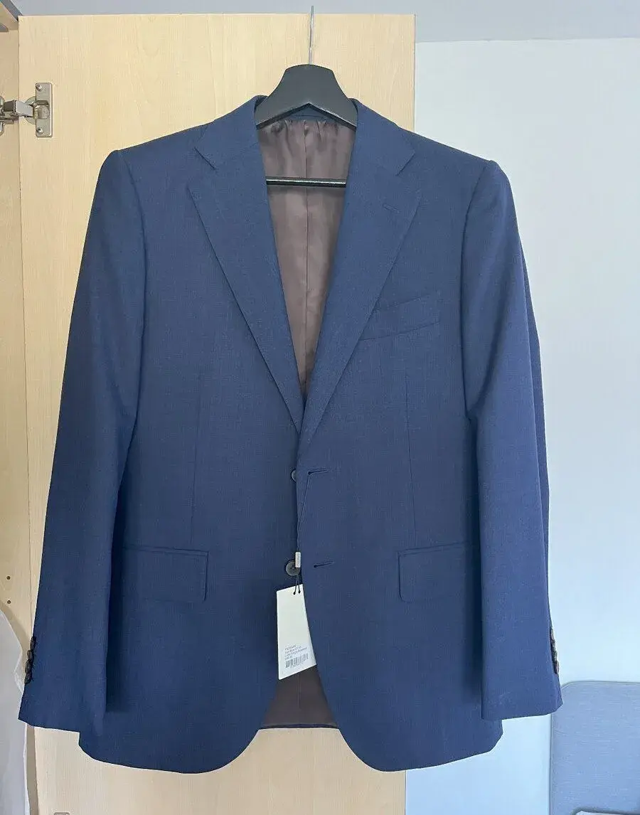 Nový vlněný oblek Suitsupply Lazio Blue vel. 50